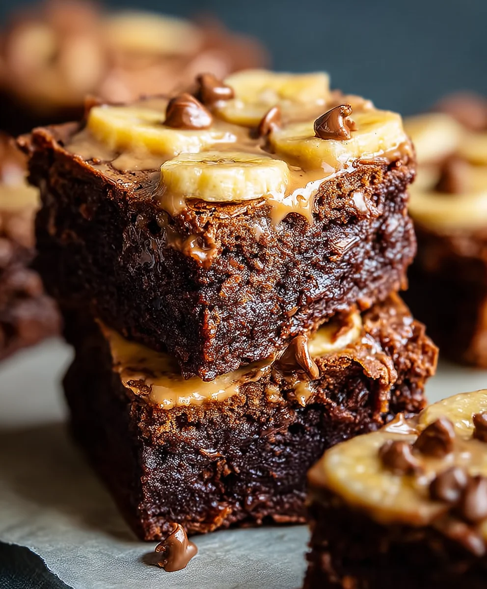 Delicious Banana Brownies - Easy Moist Chocolate Treat
