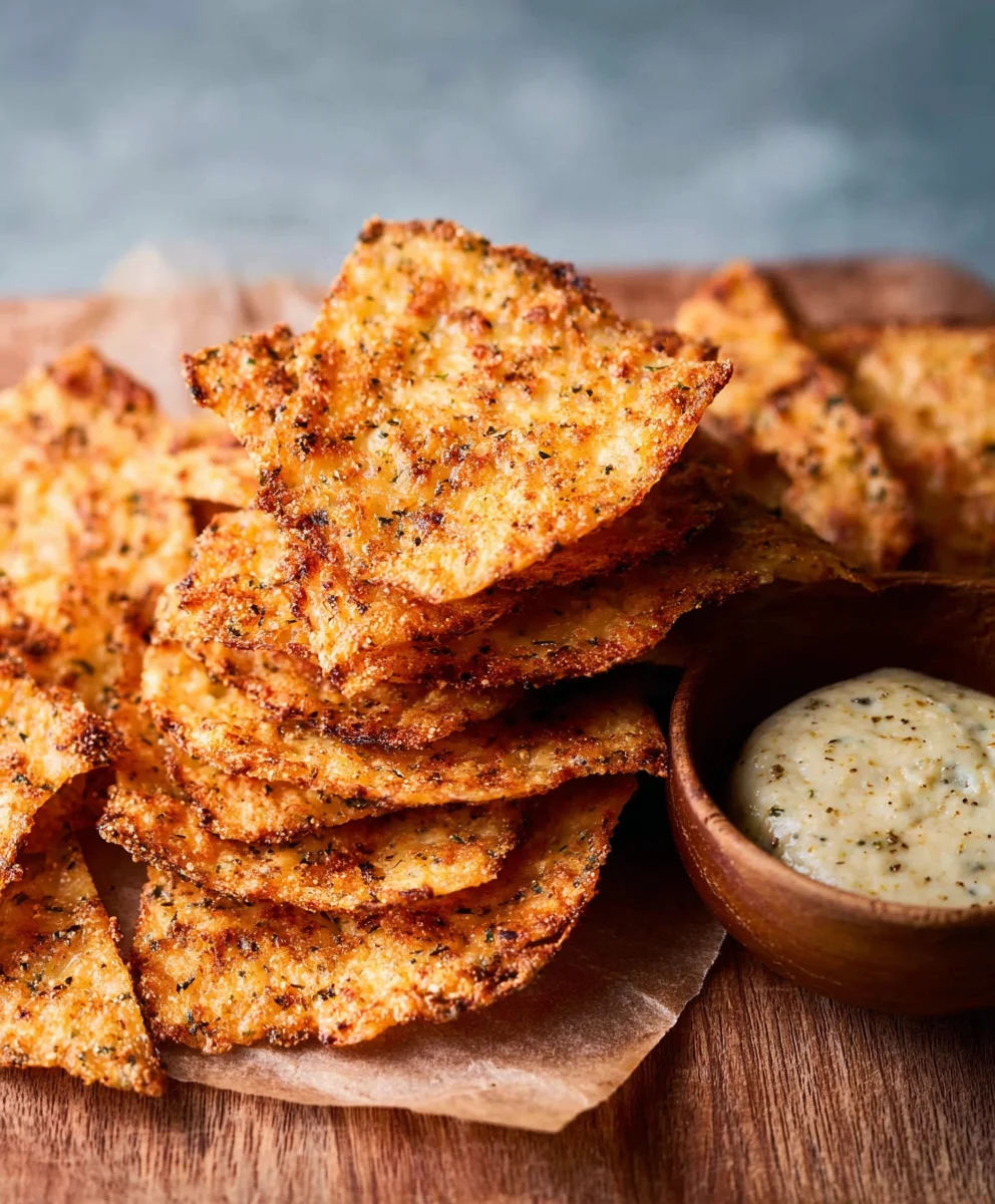 Crispy Cottage Cheese Chips - Easy Low-Carb Snack
