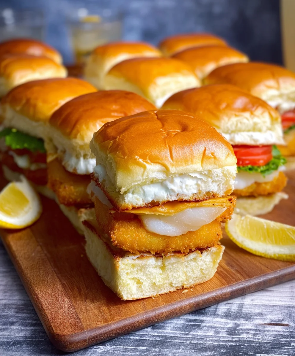 Filet-O-Fish Sliders Easy Homemade Fish Burger Bites