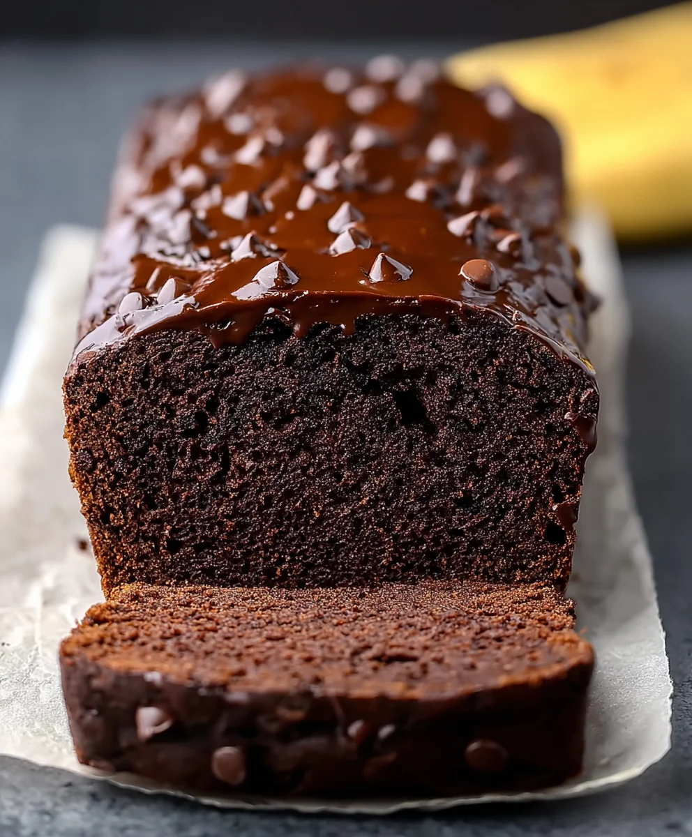 Healthy Chocolate Banana Bread-Guilt Free Treat