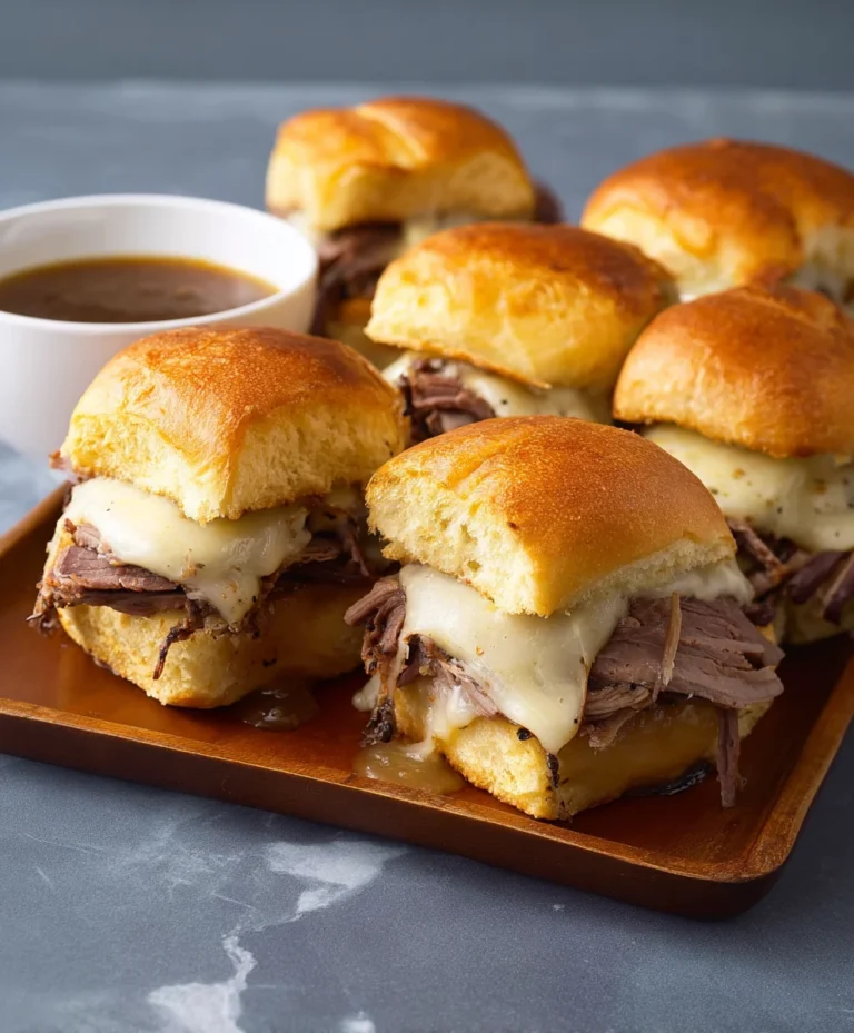 Easy French Dip Sliders – Best Beef Au Jus Recipe