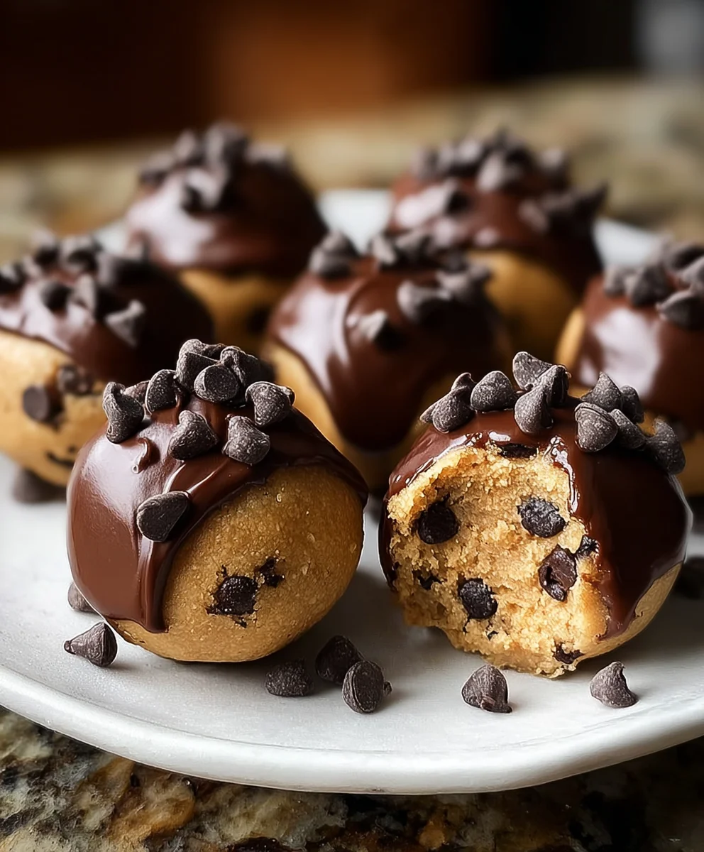 Chocolate-Dipped Cookie Dough Bites Recipe
