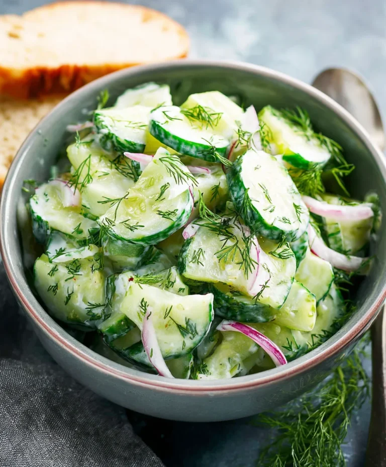 Cucumber Dill Salad – Refreshing & Easy Recipe