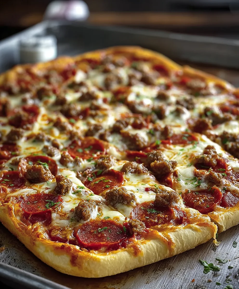 Ultimate School Pizza- Easy Beef & Cheese Recipe