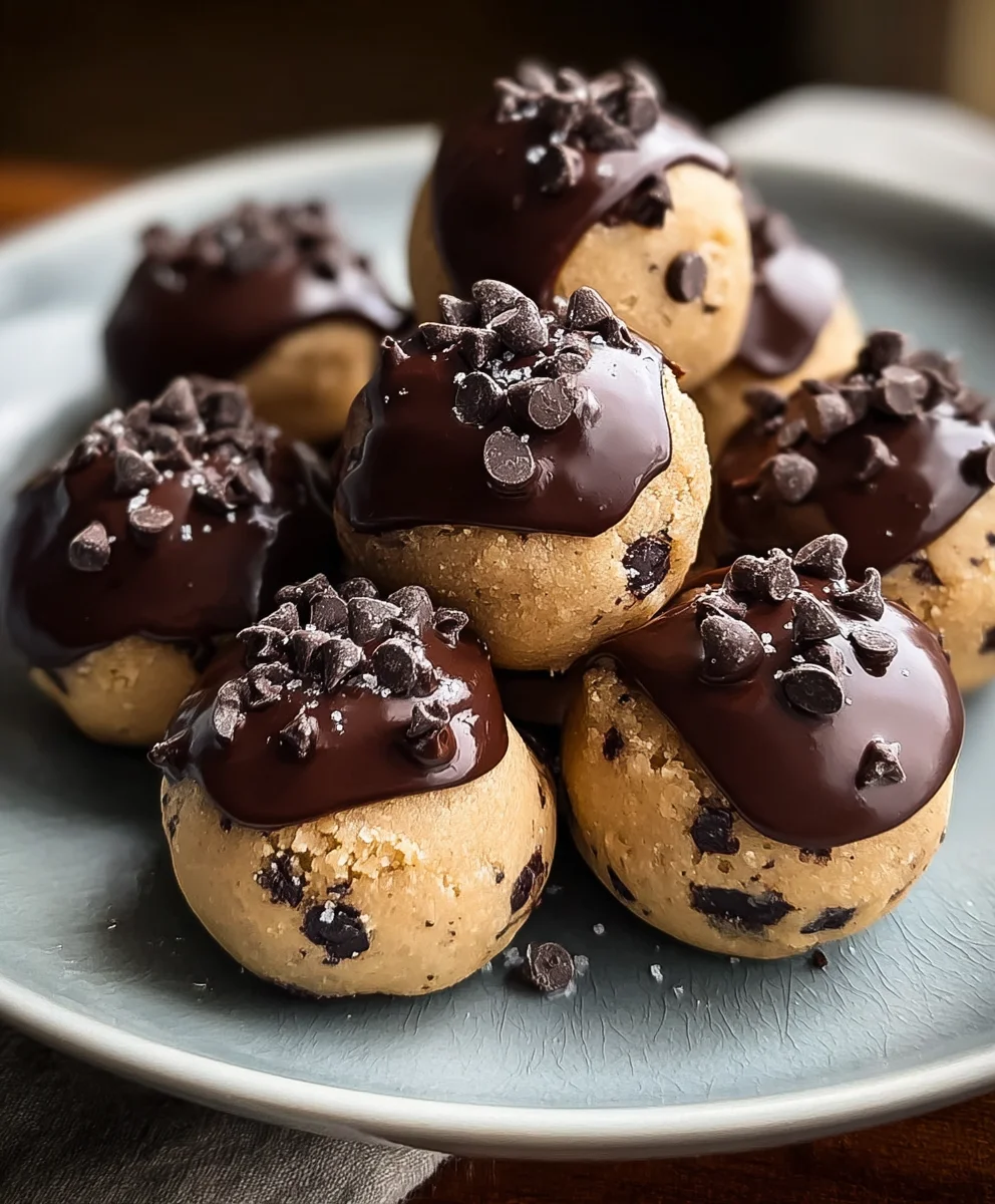 Chocolate-Dipped Cookie Dough Bites Recipe