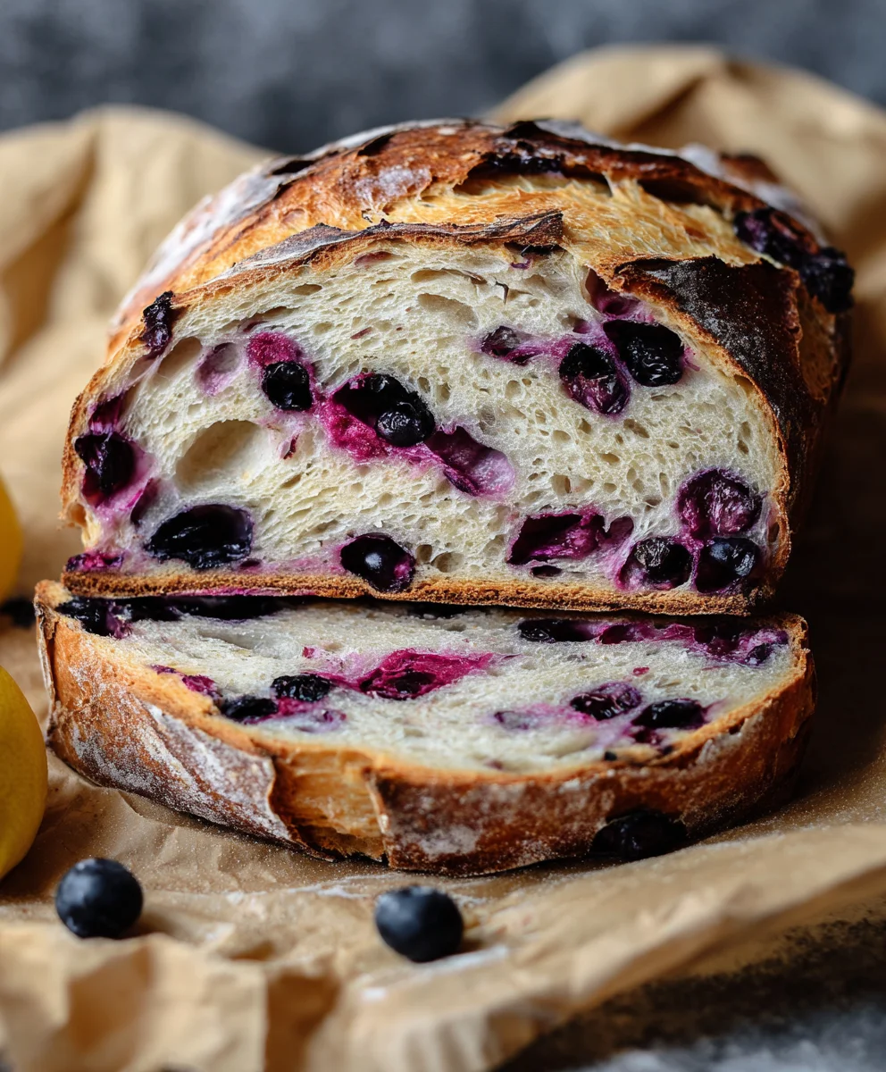 Lemon Blueberry Sourdough Bread Recipe-Zesty & Delicious