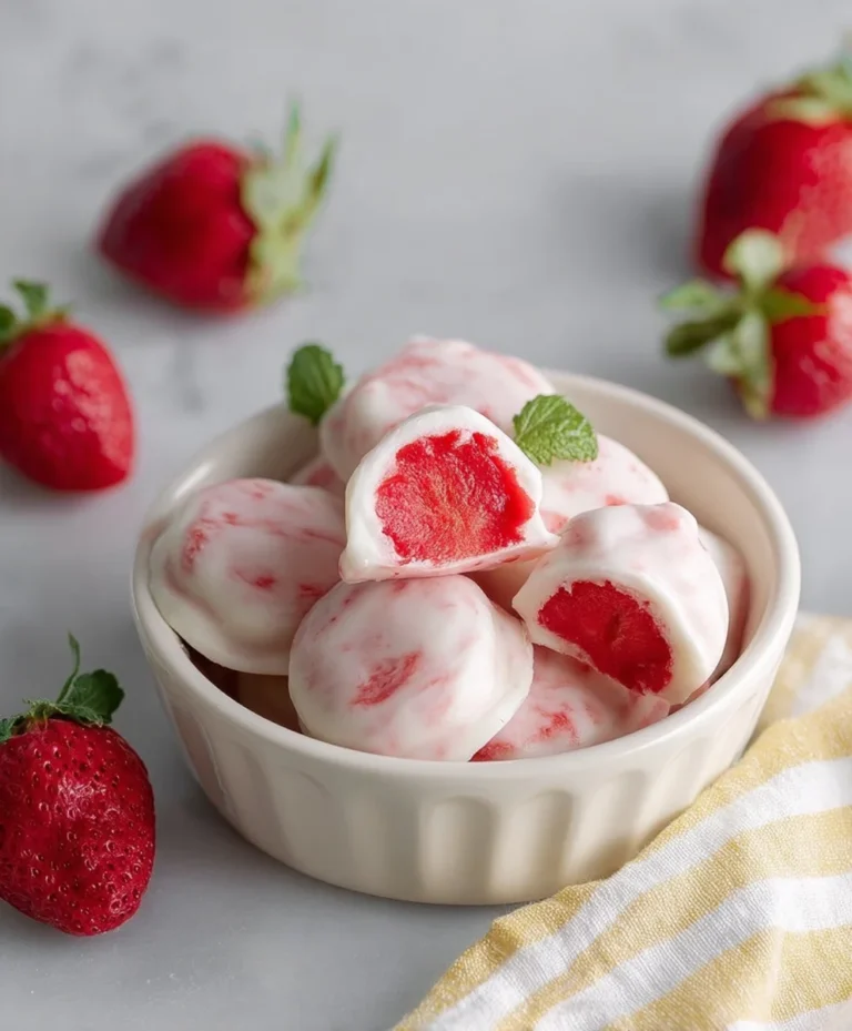 Easy Strawberry Yogurt Bites Recipe – Quick & Delicious Snack