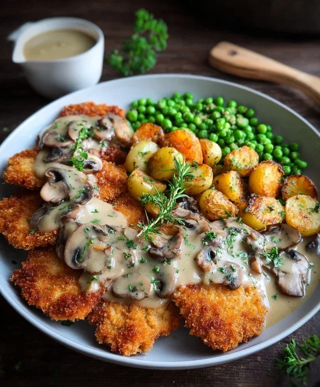 Rahmschnitzel Creamy Mushroom Schnitzel