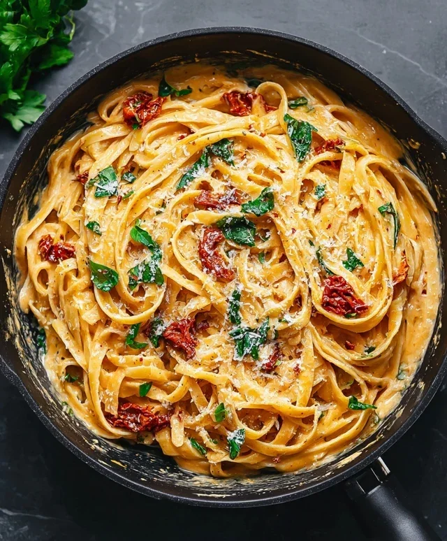 Vegan Creamy Sun Dried Tomato Pasta Recipe