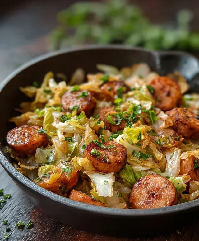 Easy Sausage and Cabbage Stir Fry