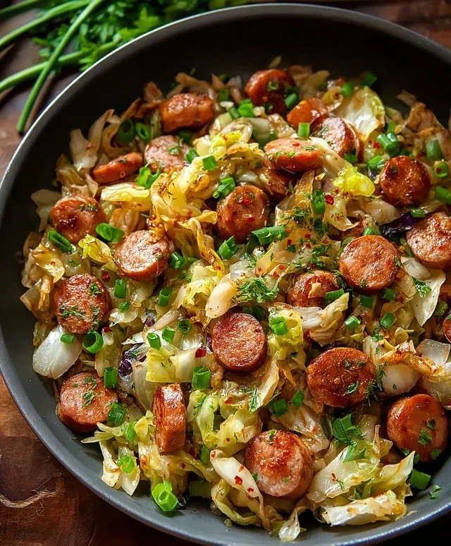 Easy Sausage and Cabbage Stir Fry