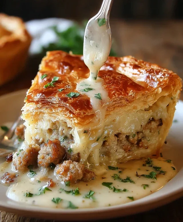 Sausage Gravy Puff Pie