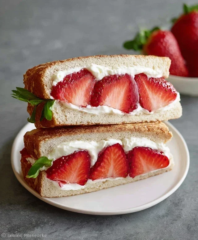 4-ingredient Strawberry Sando