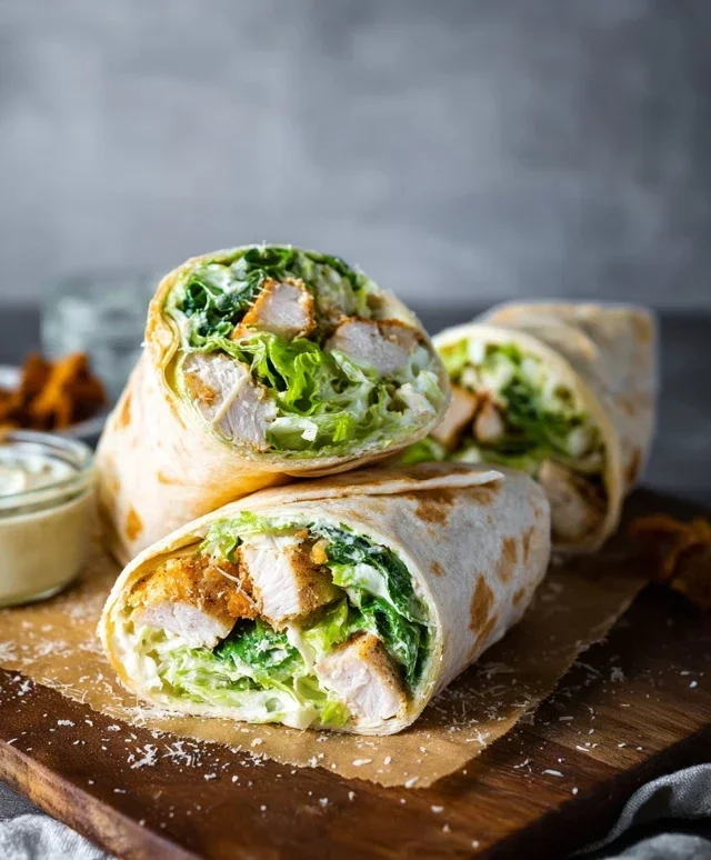 Chicken Caesar Wraps