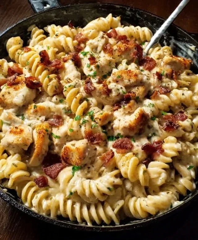 Chicken Beef Beef Bacon Ranch Pasta