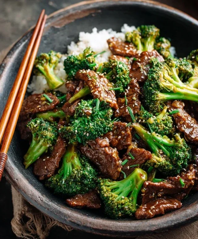 Chinese Beef and Broccoli (牛肉炒西兰花)