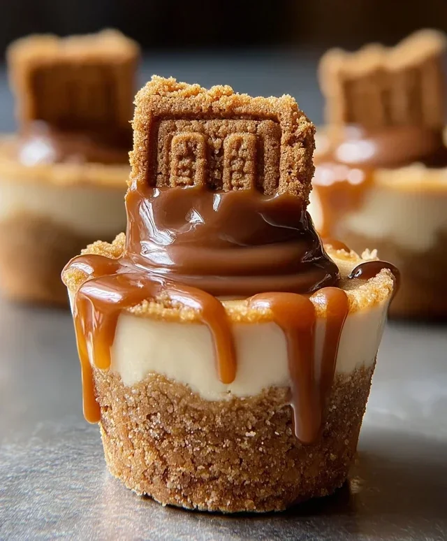Mini Cookie Butter Cheesecake Cups