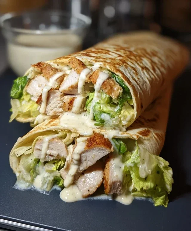 Chicken Caesar Wraps