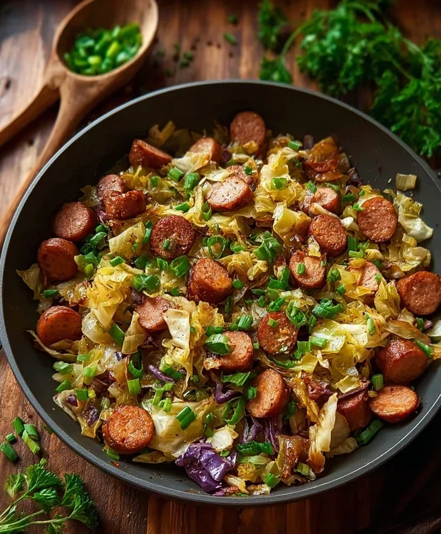 Easy Sausage and Cabbage Stir Fry