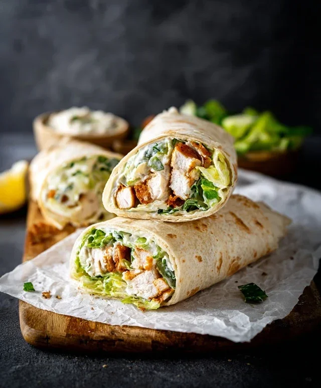 Chicken Caesar Wraps