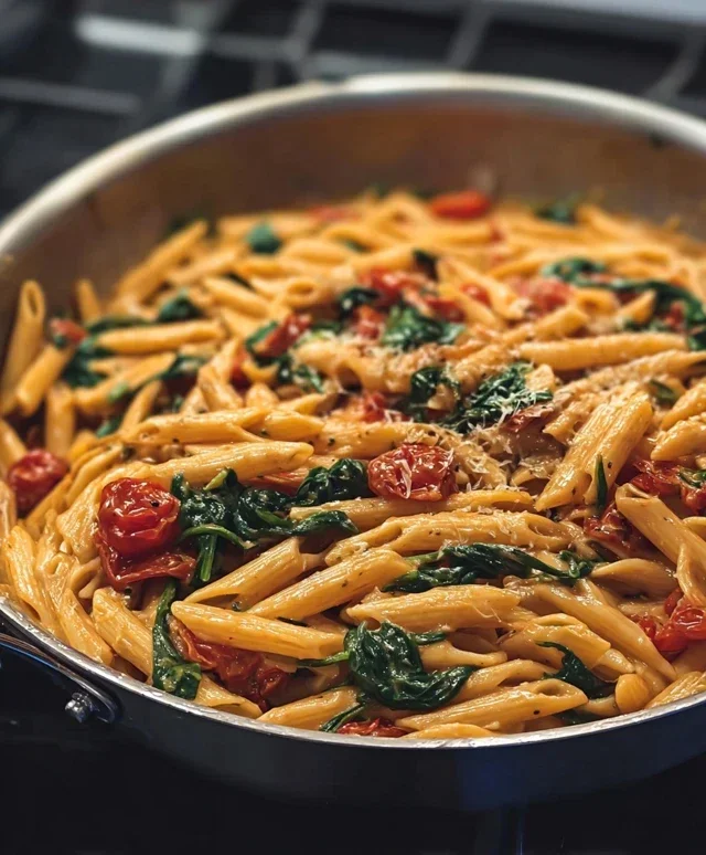 One-Pot Spinach Tomato Pasta