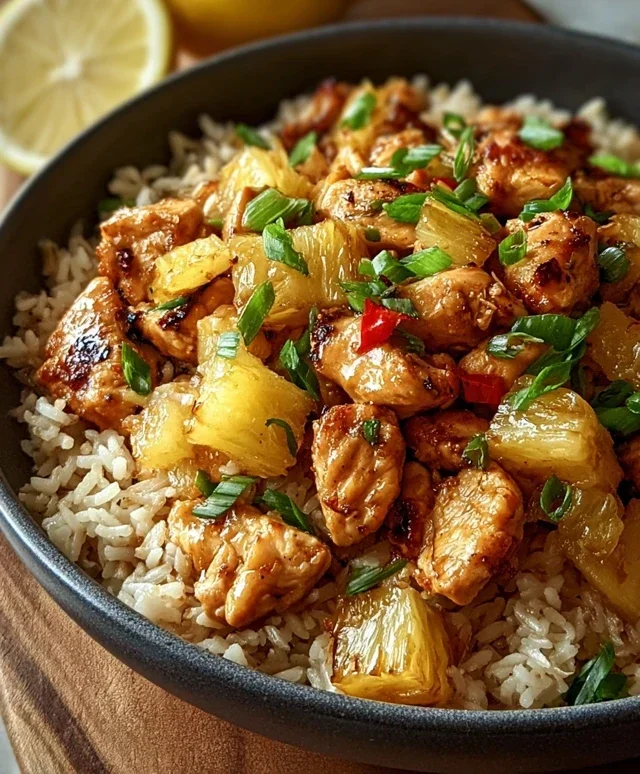 Pineapple Chicken and Rice
