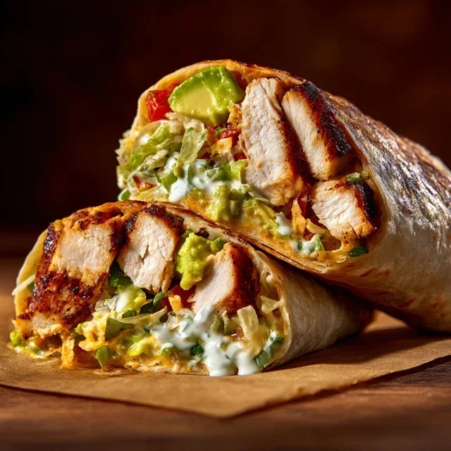 Chipotle Ranch Grilled Chicken Burrito