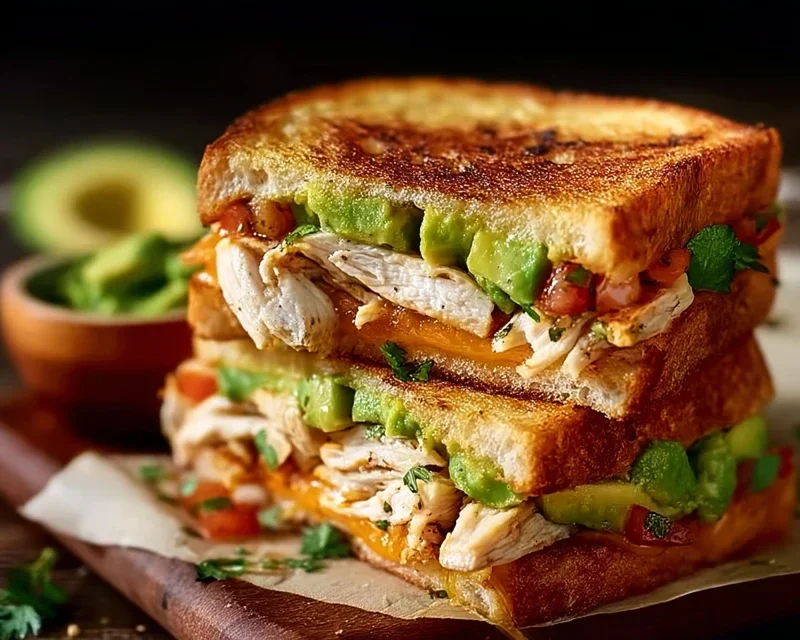 Chicken Avocado Melt Sandwich