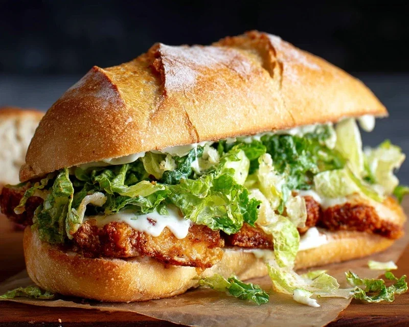 Crispy Chicken Caesar Sandwich