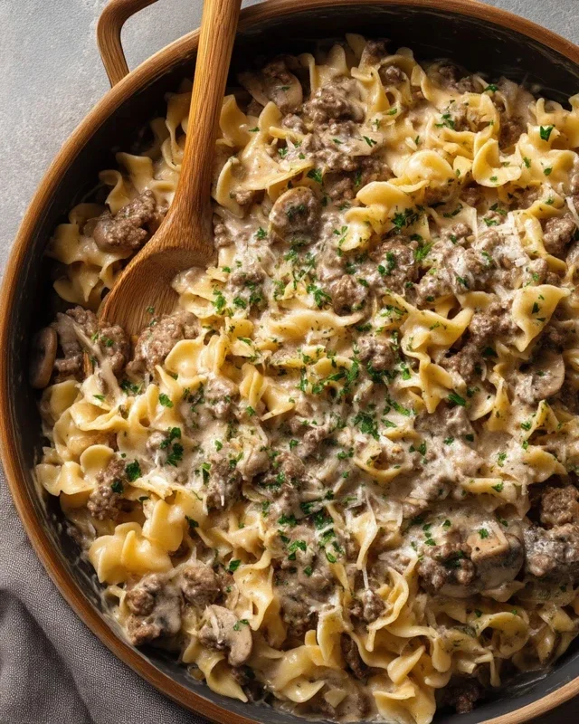 30-Minute Ground Beef Stroganoff