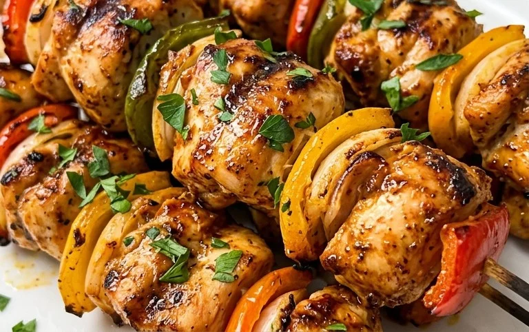 Air Fryer Chicken Skewers (VIDEO)