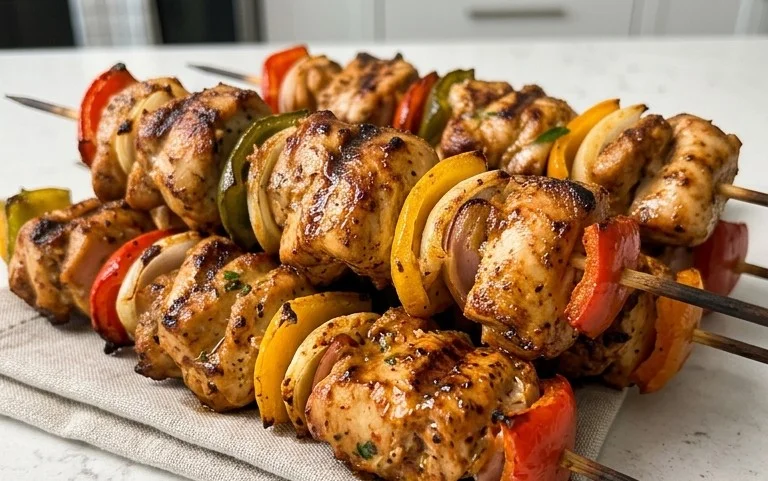Air Fryer Chicken Skewers (VIDEO)
