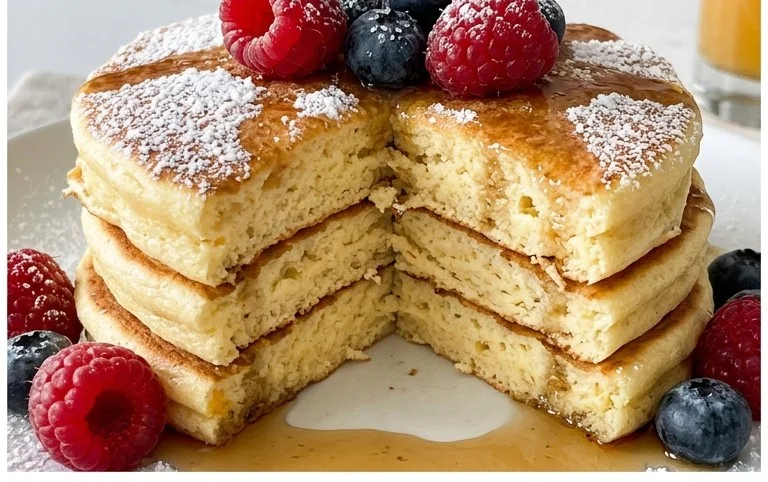 Fluffy Japanese Soufflé Pancakes
