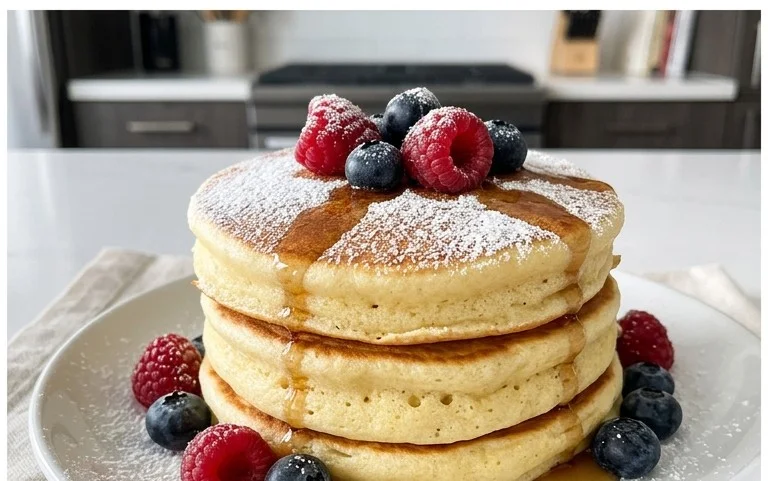 Fluffy Japanese Soufflé Pancakes
