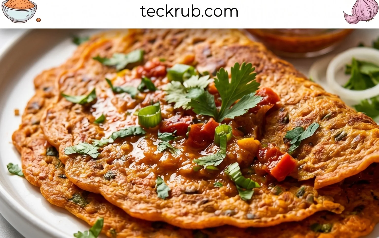 Masoor Dal Chilla | Savory Red Lentil Pancakes