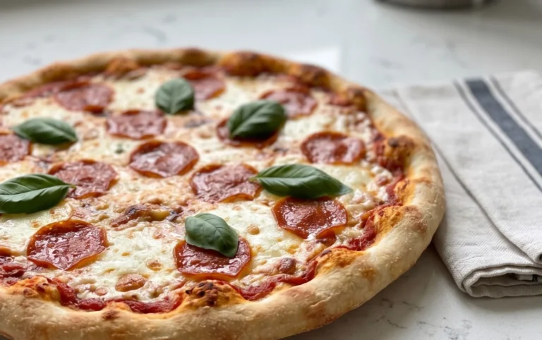 An excellent No Yeast Pizza Dough - quick easy homemade pizza!
