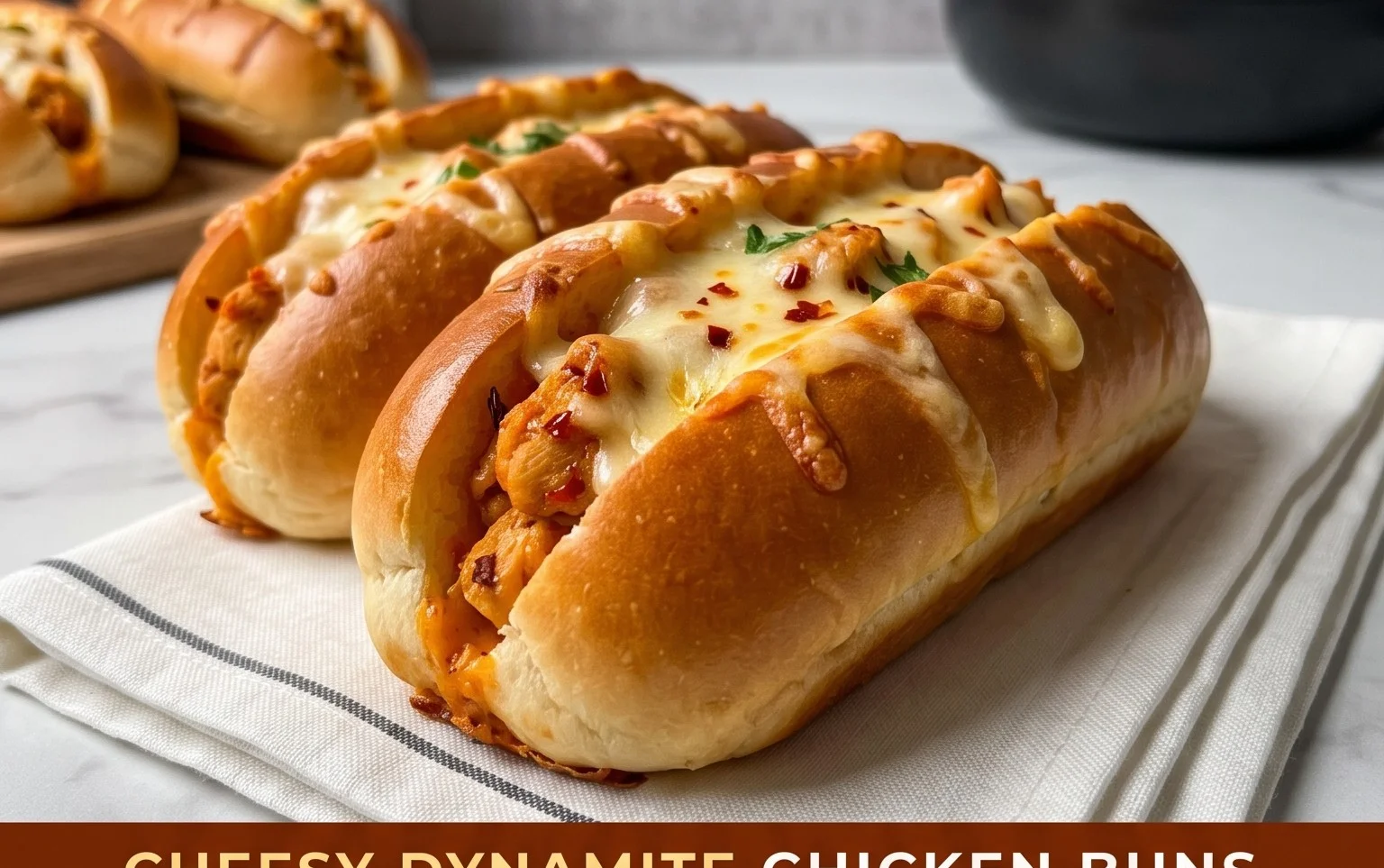 Cheesy Dynamite Chicken Buns