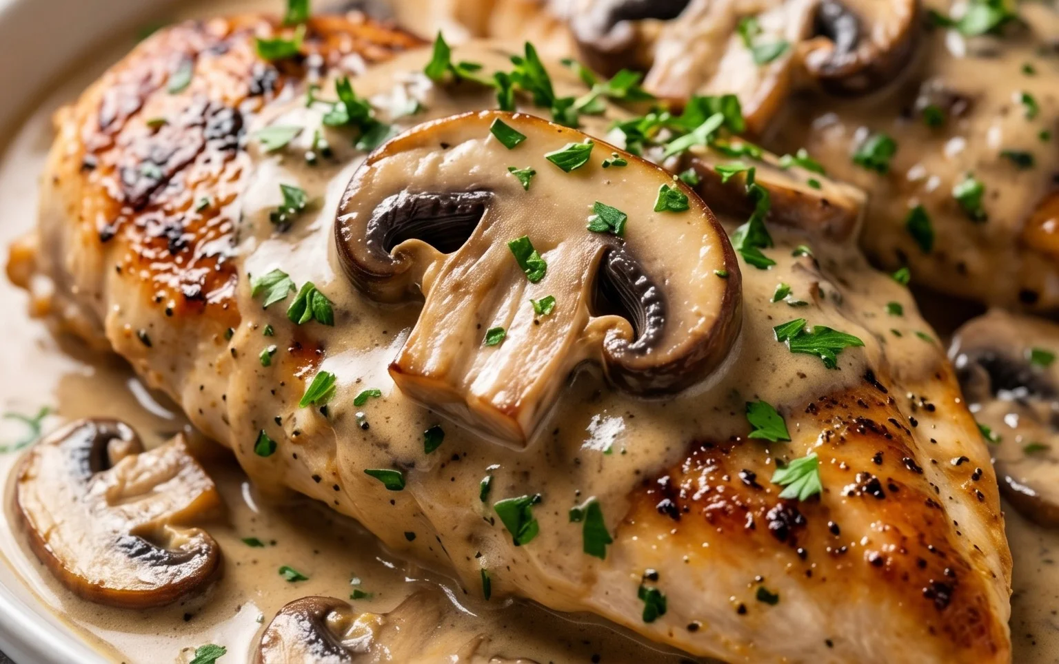 Creamy Mushroom Chicken Recipe