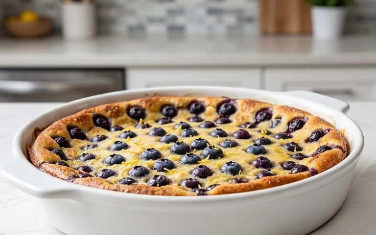 Lemon Blueberry Clafoutis