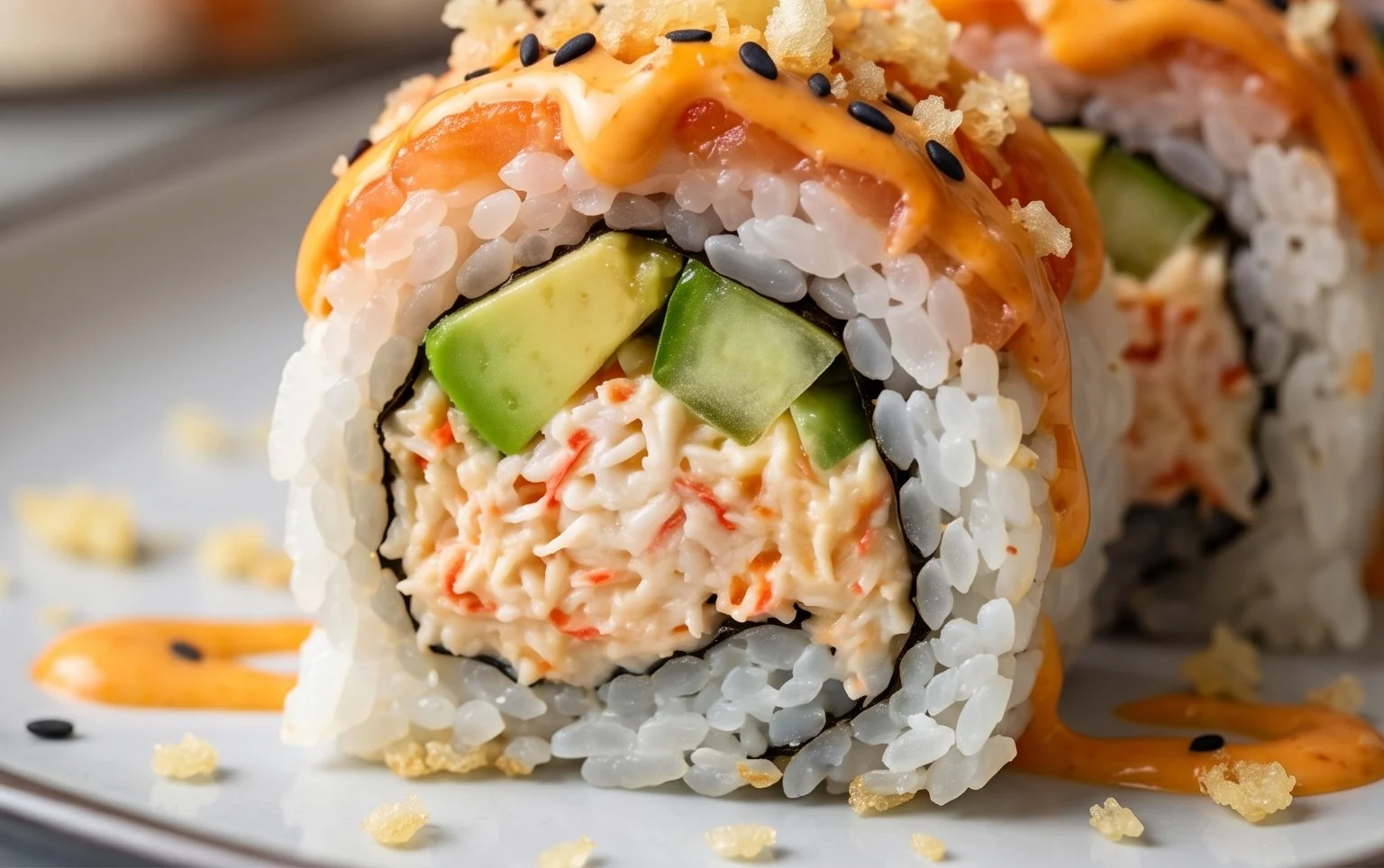 Kani Sushi (Spicy Crab Roll)