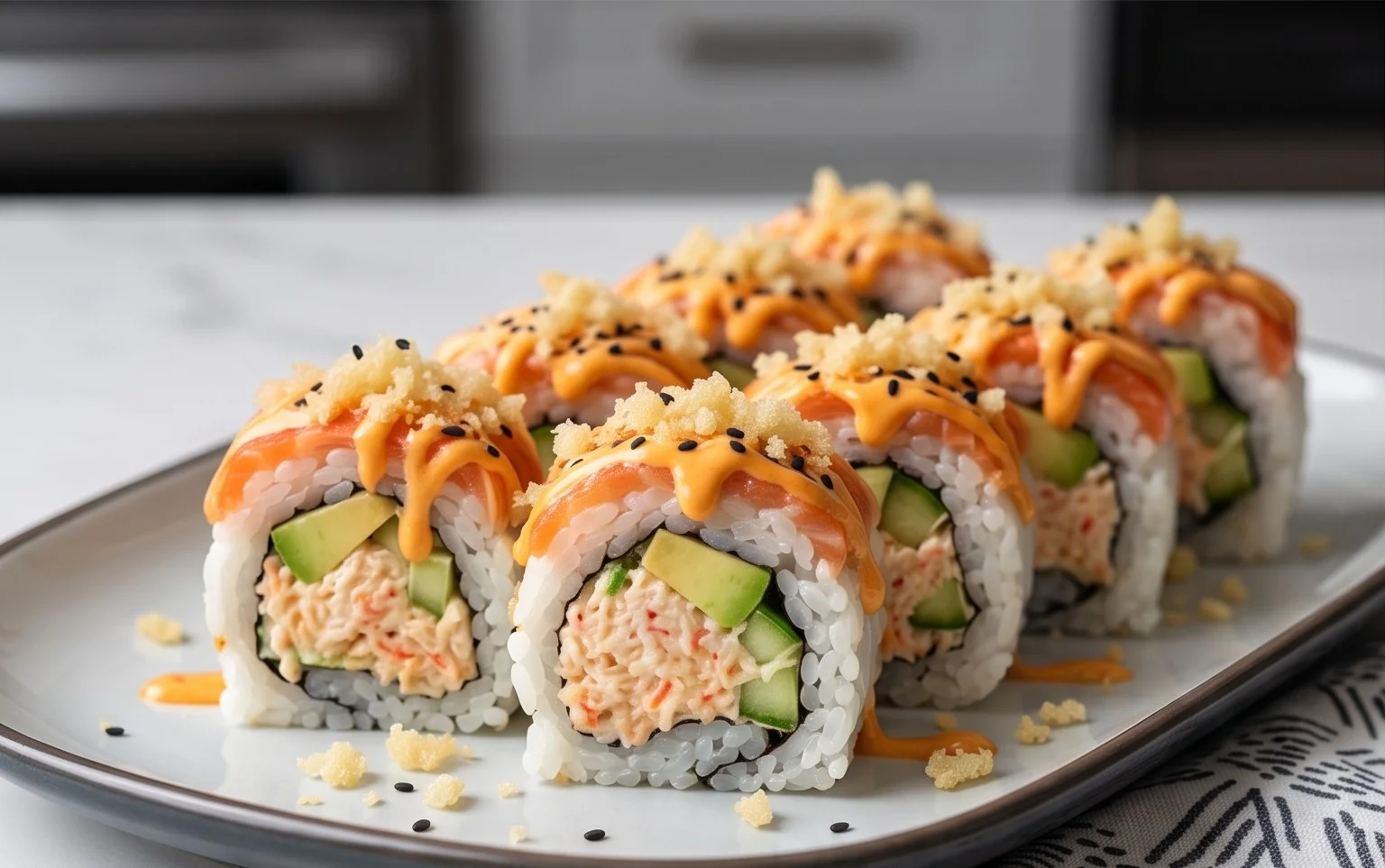 Kani Sushi (Spicy Crab Roll)