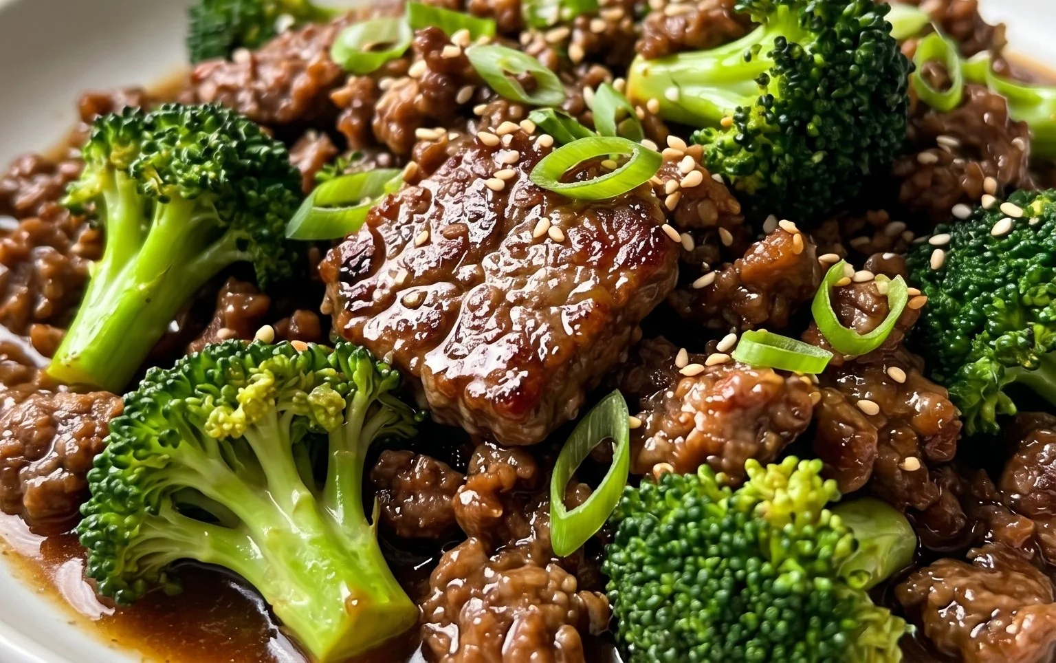 Ground Beef and Broccoli