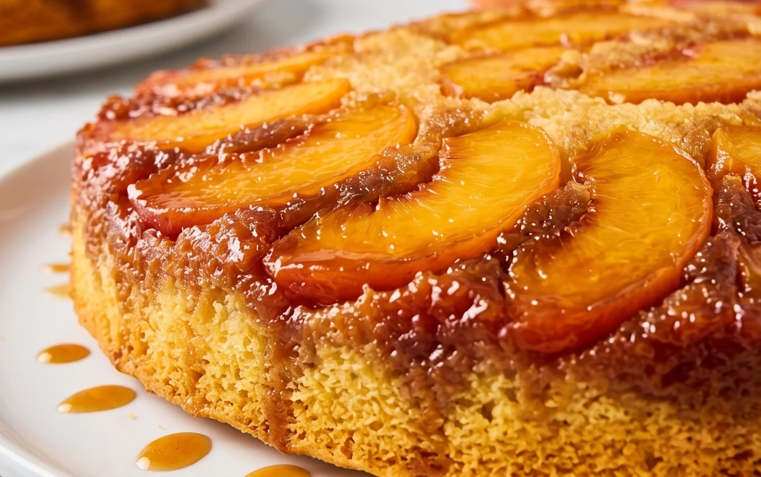 Peach Upside-Down Cake Recipe