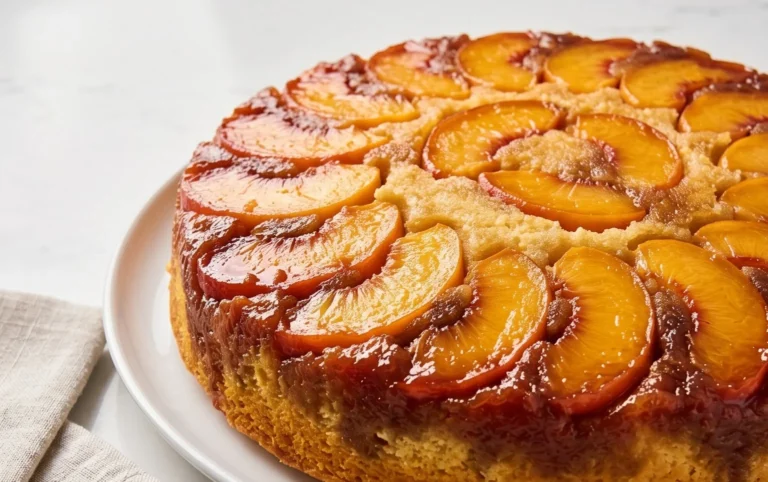 Peach Upside-Down Cake Recipe