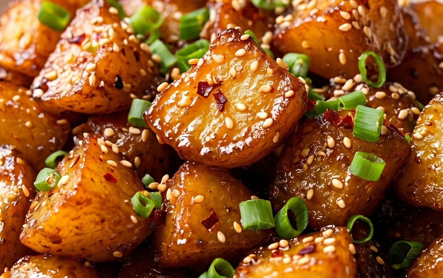 Crispy Honey Chilli Potatoes