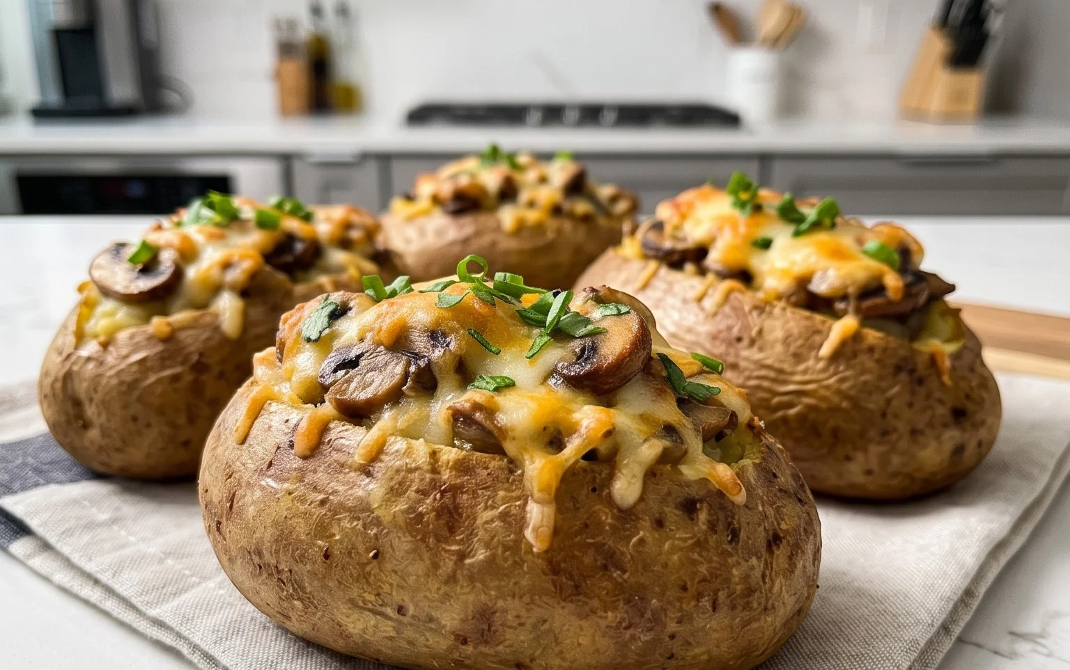 The Ultimate Stuffed Baked Potatoes with Mushrooms