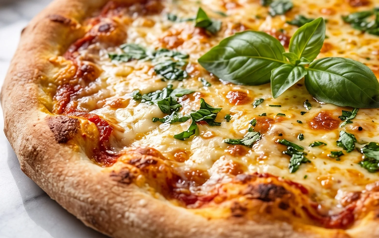 buttery garlic pizza