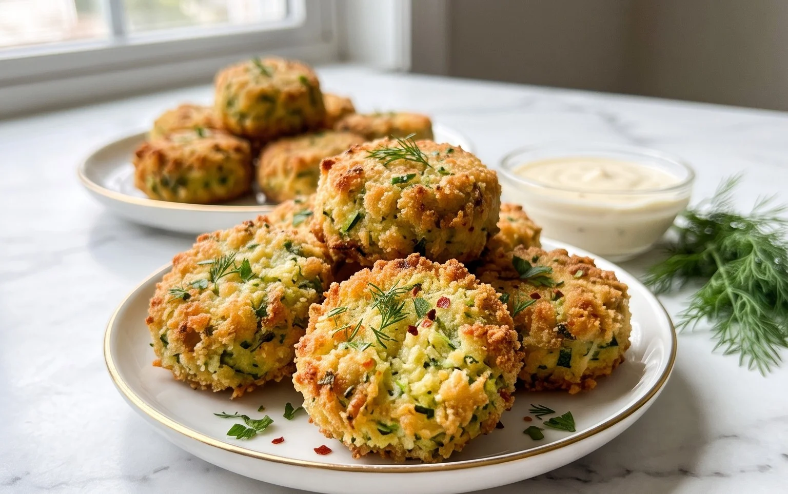 Zucchini Garlic Bites