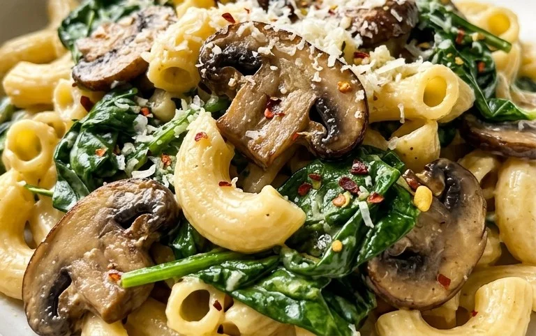 Spinach Mushroom Pasta