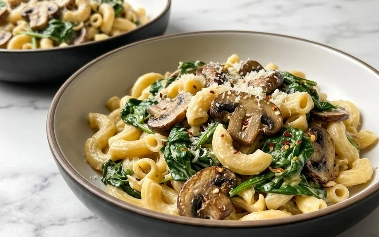 Spinach Mushroom Pasta